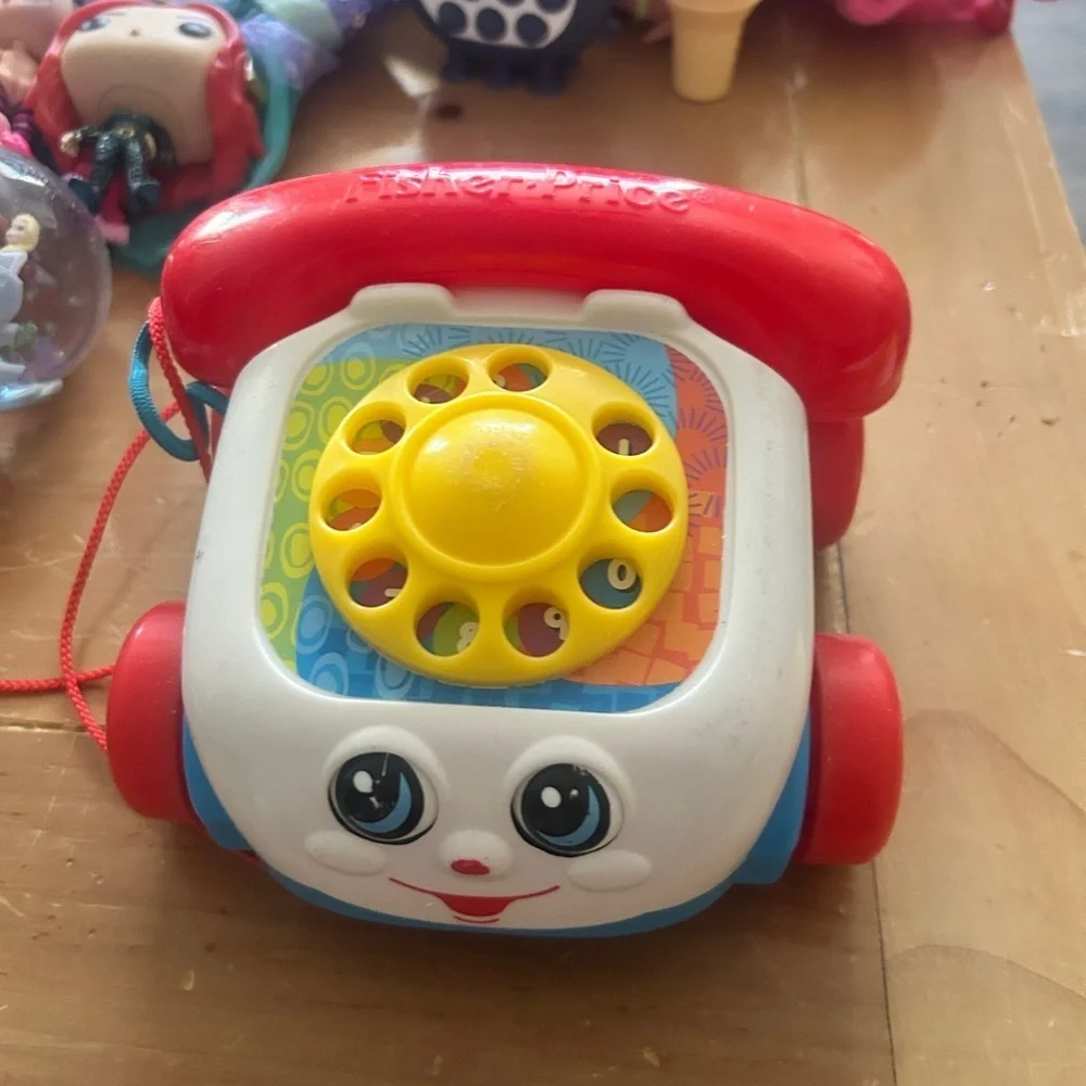 Fisher-Price Classic Chatter Telephone Toy - Red, Yellow, White